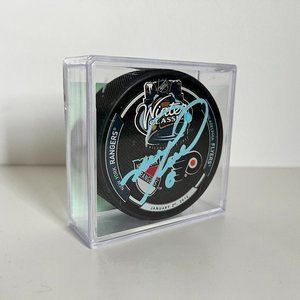 SOLD - Mark Recchi NHL Autographed 2012 Winter Classic Hockey Puck